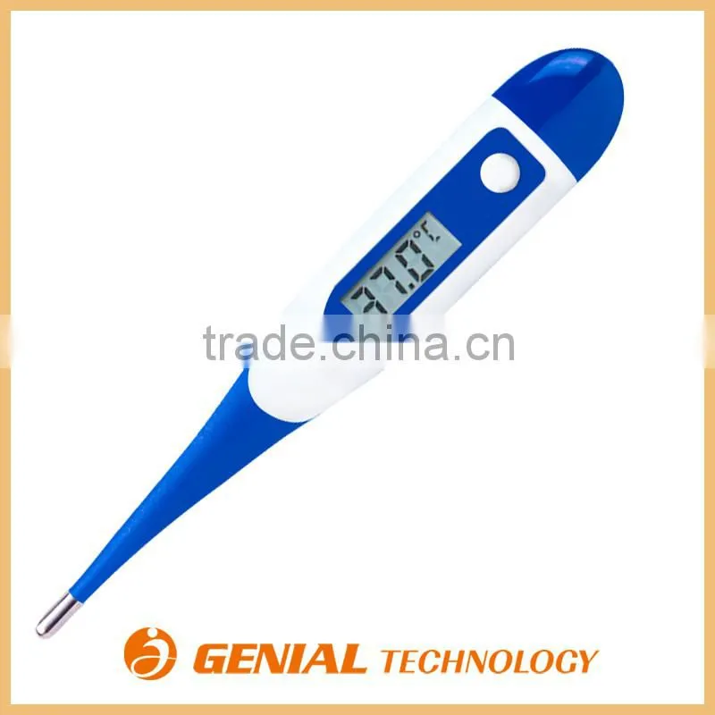 Practical Digital Thermometer, LCD Display for Oral Armpit Rectum use Waterproof High accuracy Automatic Off fast reading
