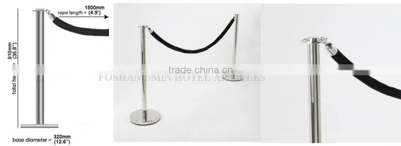 Velour Rope Post Barriers