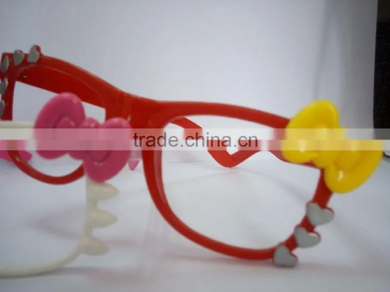 2015Cute fashion Hello Kitty red glasses frame