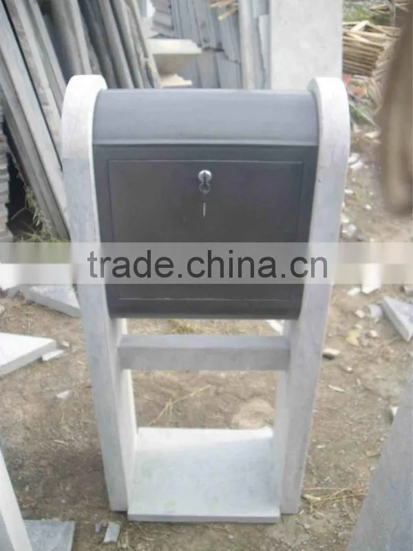 Blue Limestone Mailbox