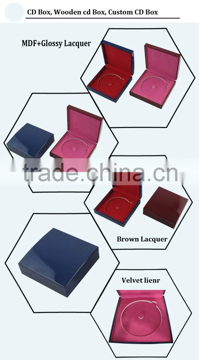 Custom Wooden CD Box/Stotage Box/Set Packaging