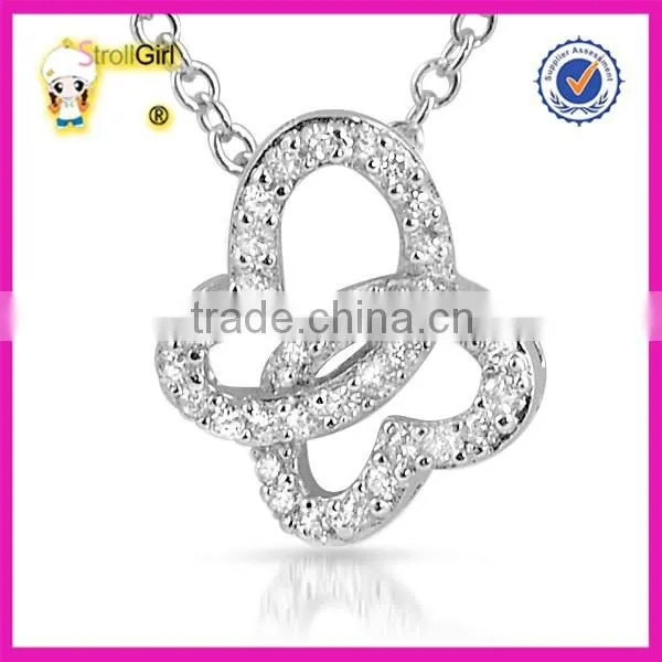 OEM Moon and Star Jewelry S925 Sterling Silver Necklace