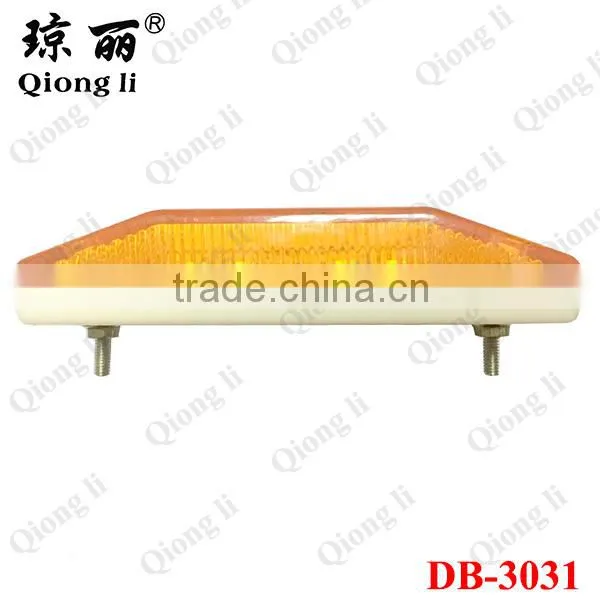 amber waterproof high quality PC lens PC housing 12 LEDs side marker and clearance light truck light