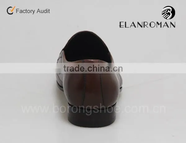 pointed toe leather men shoe