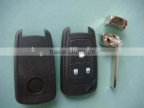 Tongda 3 buttons foldable remote blank key&remote key for Chevrolet Gruze