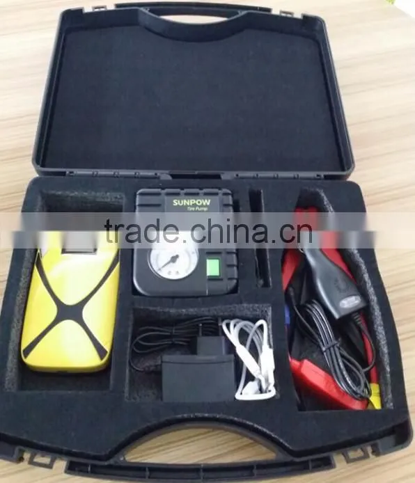 sunpow oem 8000mah mini jump starter with air compressor