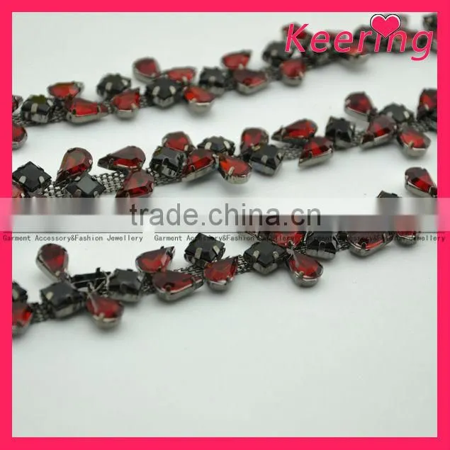 New design rhinestone chain trimming for clothes accessories WRC-092