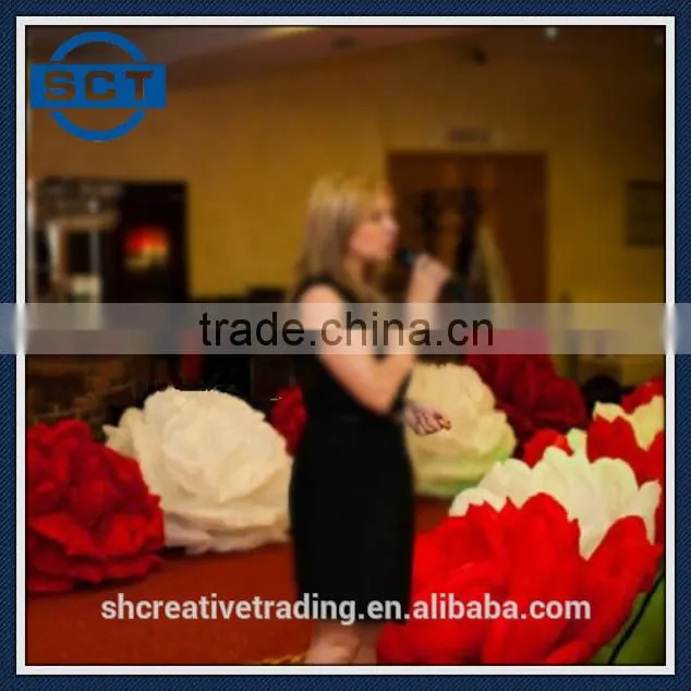 Inflatable Rose Flower for Wedding Aisle Decorations