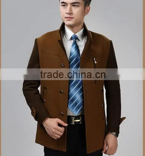 Fashionable stylish warm korea winter men coat model