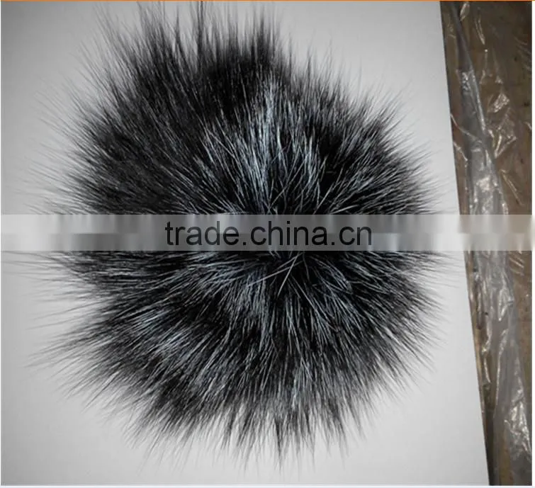 Silver Fox Fur Balls for hats