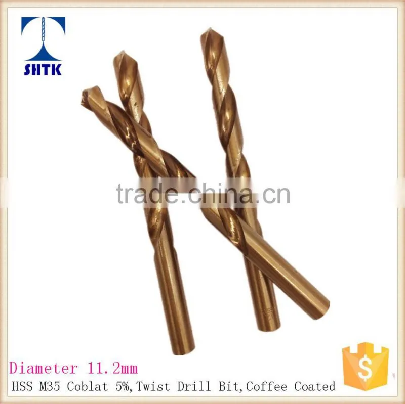 HSS M35 cobalt drill, Drill bit, Dia 11.2mm, twist drill bit