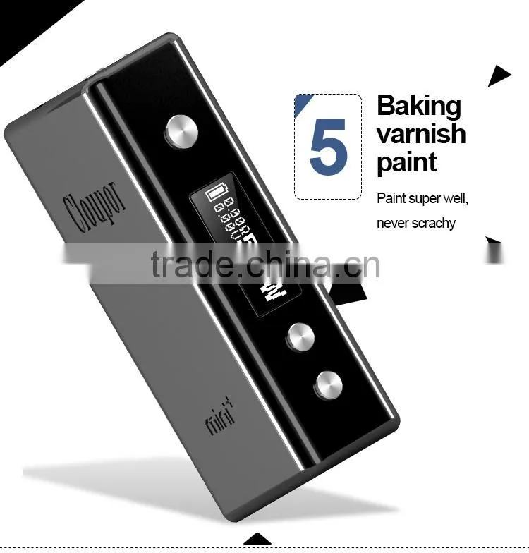 Cloupor mini Plus ,50W with Temp control support Ti and Ni200 in 5 colors!!! temp control box mod temp control