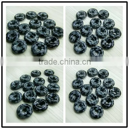 Snowflak donut for pendent , donut beads