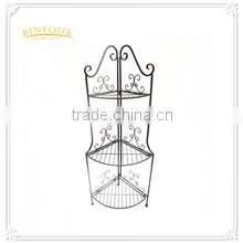 Hot sale sundries storage metal bath kitchen corner shelf