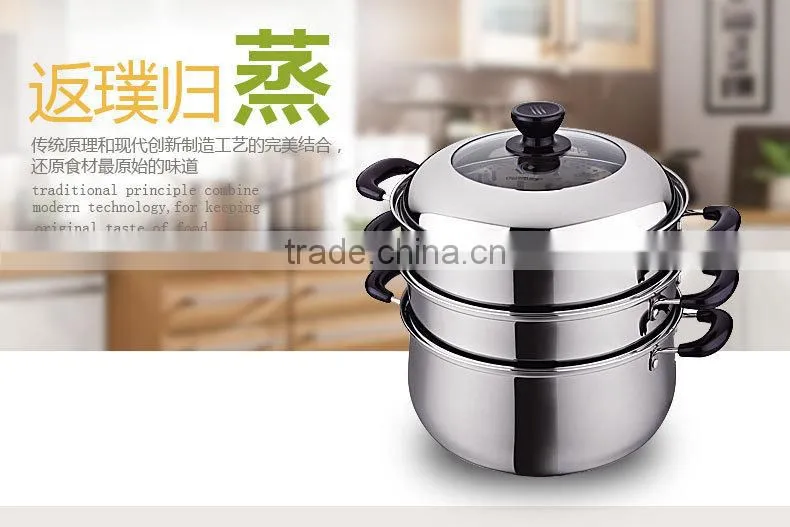 Can be 3 Tier steam LFGB Food Grade casserole