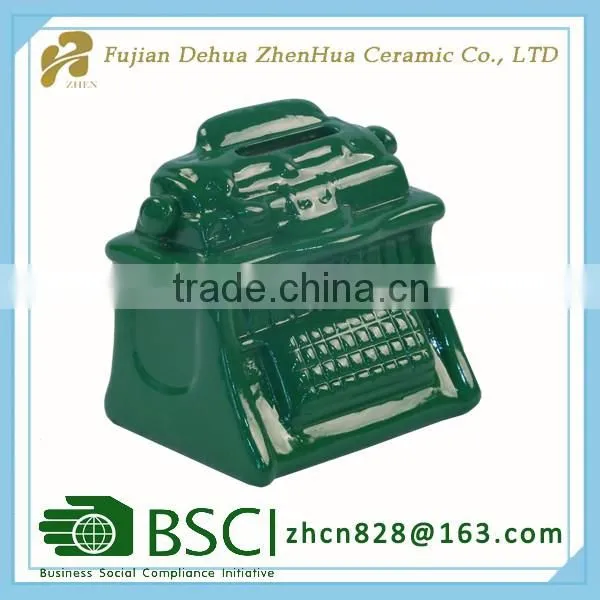 small home decoration ceramic money bank for sale