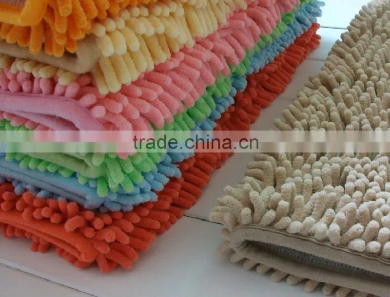 Anti-slip base room mat and rugs floor mat with long pile