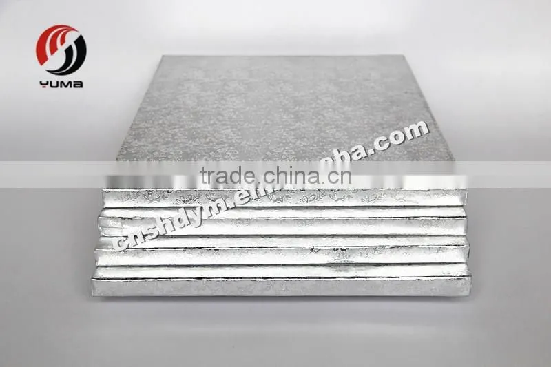 rectangle high quality foil corrugated cake drums