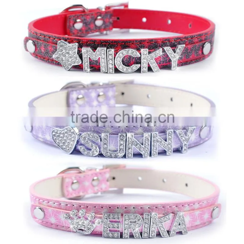 Rhinestone bling 10mm Alloy charm slide charms