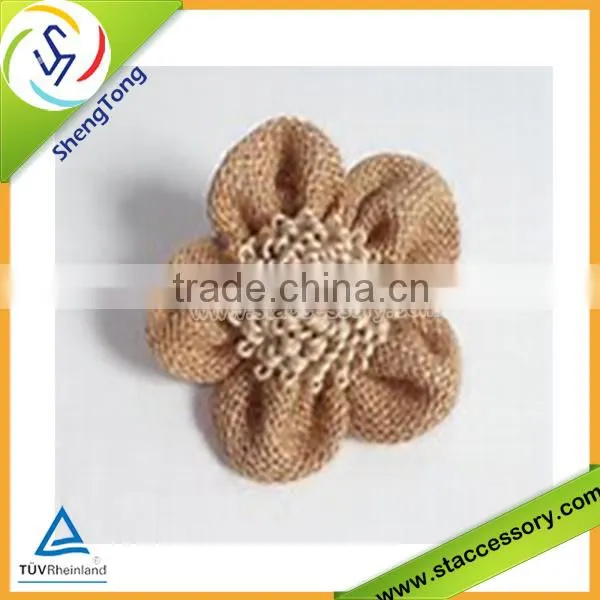 Fashion burlap flower,burlap bow and high quality ,handmade burlap