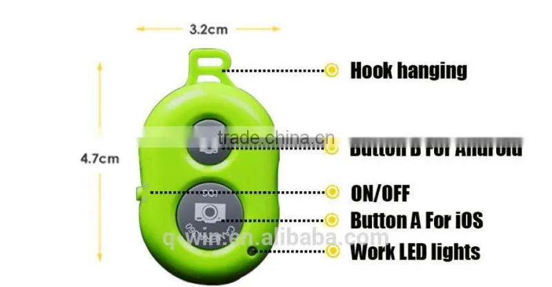 Brand New! Wireless Control Self-Timer Bluetooth Remote Shutter For Iphone 6 5s 5c 4s Android Smartphone