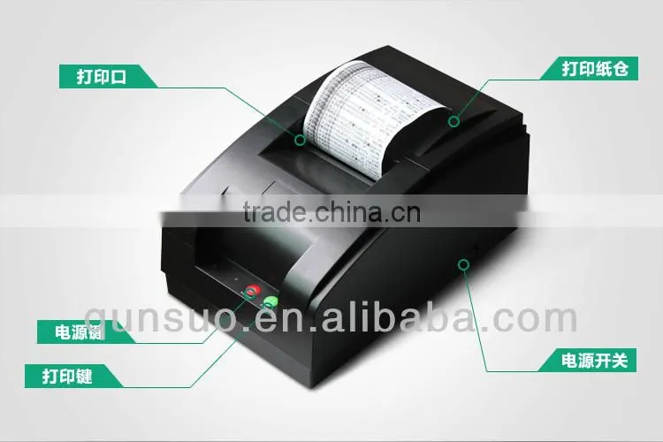 76MM table receipt printing bluetooth Dot Matrix printer for android