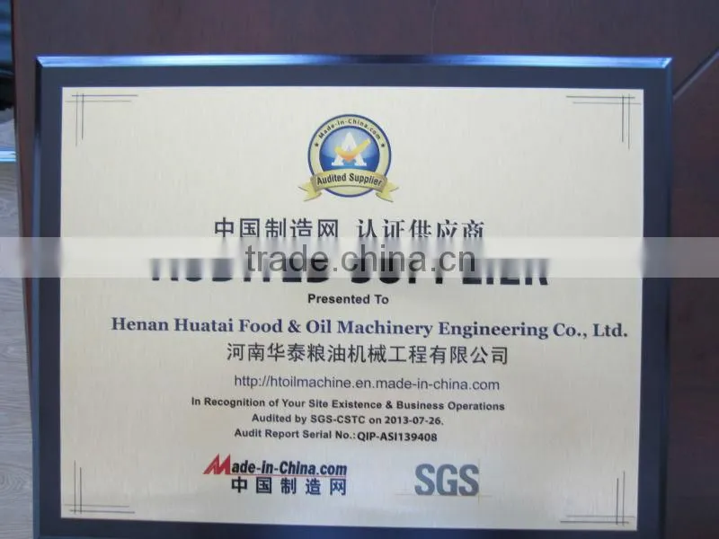 24 hours continuous running hydraulic oil presser from China