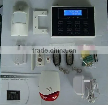 New and hot in security market Touch keypad home security system wireless PSTN based GS-T06