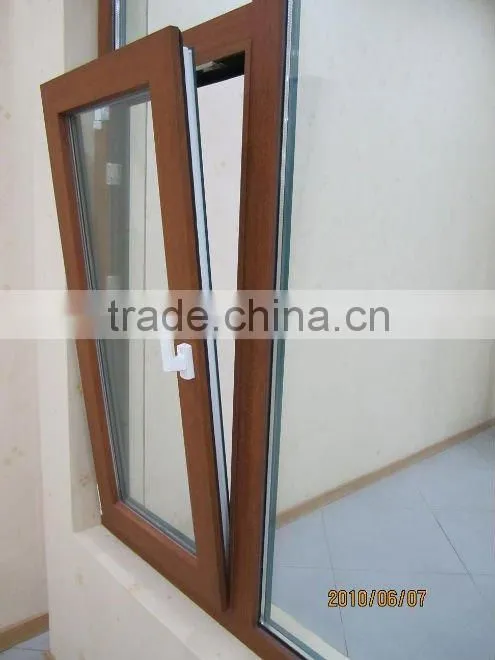 top hung casement windows with white color