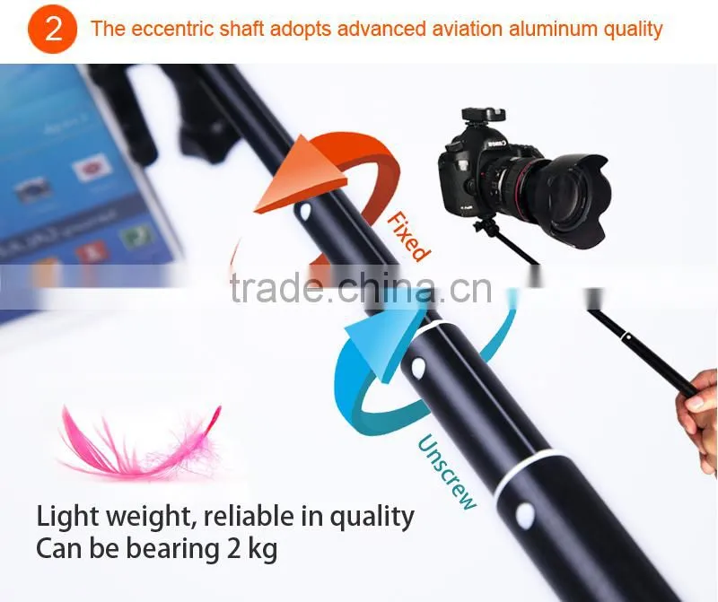 2015 extendable camera tripod monopod selfie stick