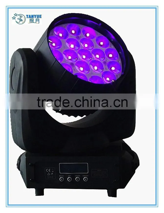 rgbw 4in1 wash 19*12w led moving head rgbw wash light