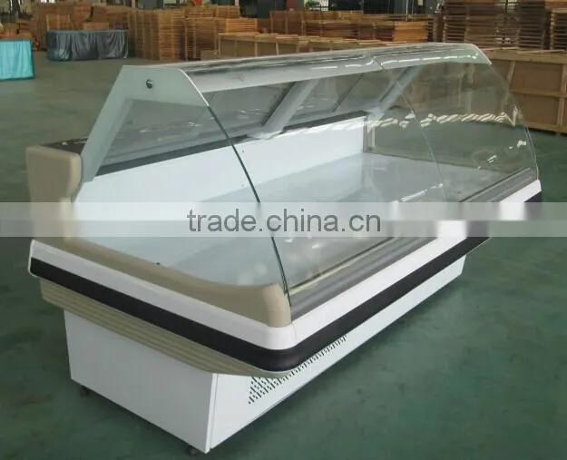 DELI SHOWCASE meats&seafood storage refrigerator display glass showcase