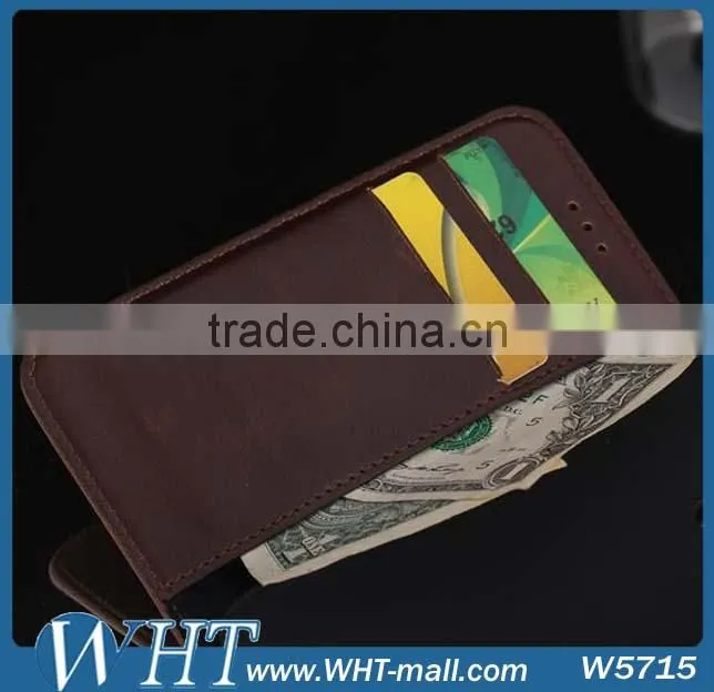 Wallet Case for HTC One M8 Mini Leather Case Cover with Ultra Thin Stand