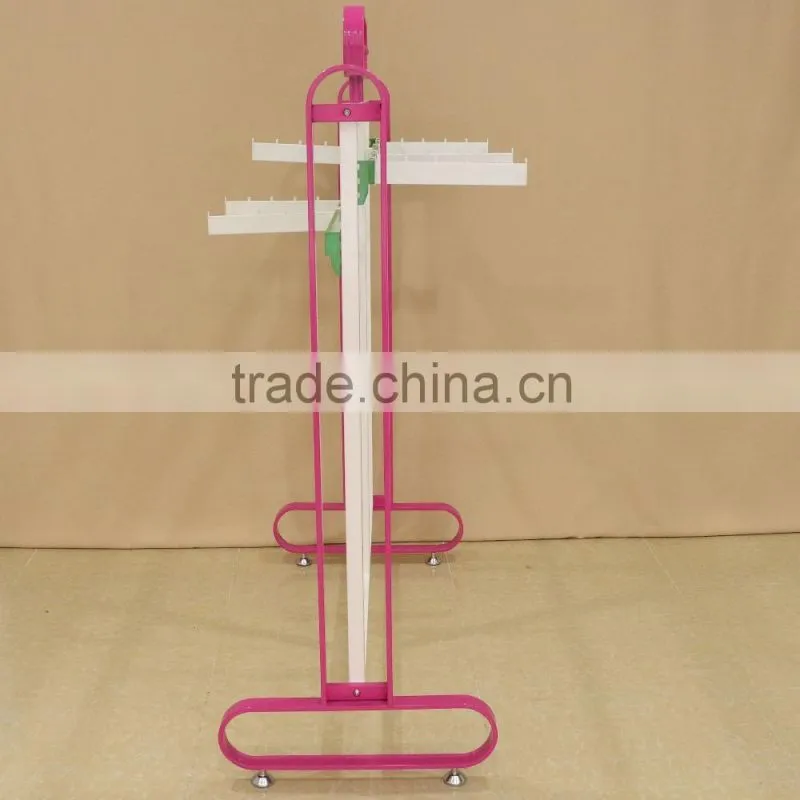 Factory Clothes Display Rack pink garment display stand for lingeries gearment store