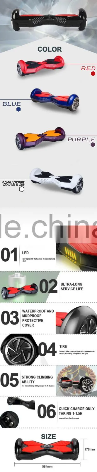 6.5 or 8 inchs self balancing electric adult scooter for sale Flash B3