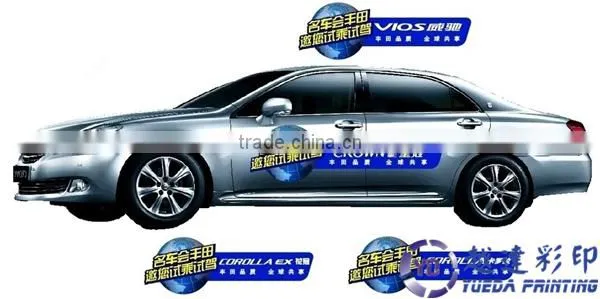 Large format car sticker roll printing machine / digital flatbed uv printer price