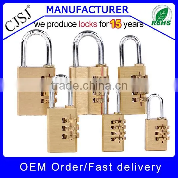 High Security Colorful transparent ABS cable number lock