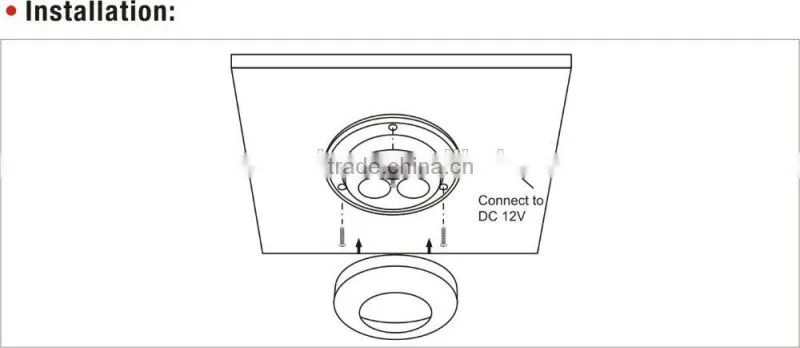 Surface Mounted Led Under Cabinet Light 12 Volt/ 0.6W Small Downlight/ 70mm Ceiling Lamp Low Voltage (SC-A134)