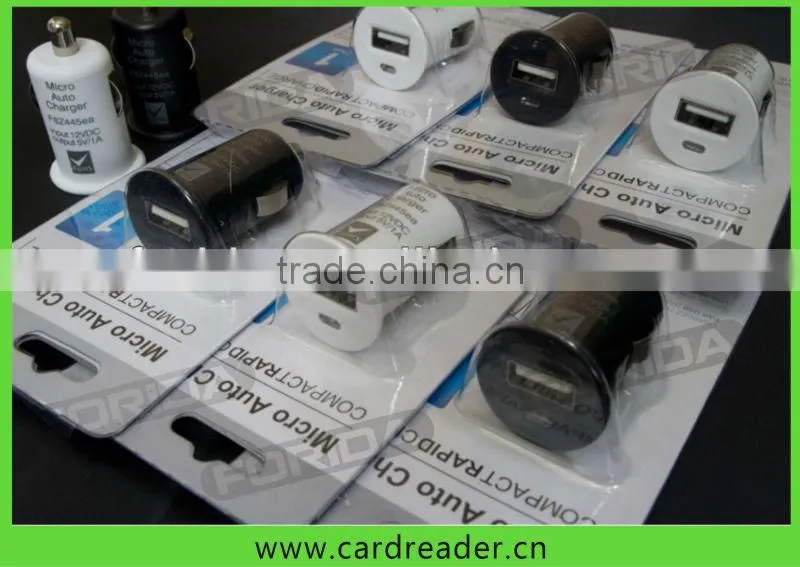 Patent mobile phone & tablet micro USB 1A car charger