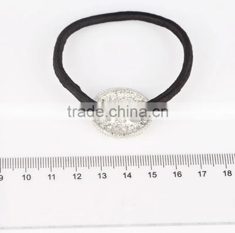 Rhinestone crystal Elastic hair scrunchie , girls hair accessories