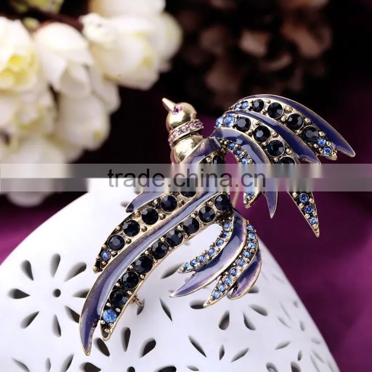 Fashion Elegant exquisite shining charm Mocking&jay brooches, china wholesale brooch, bird brooch