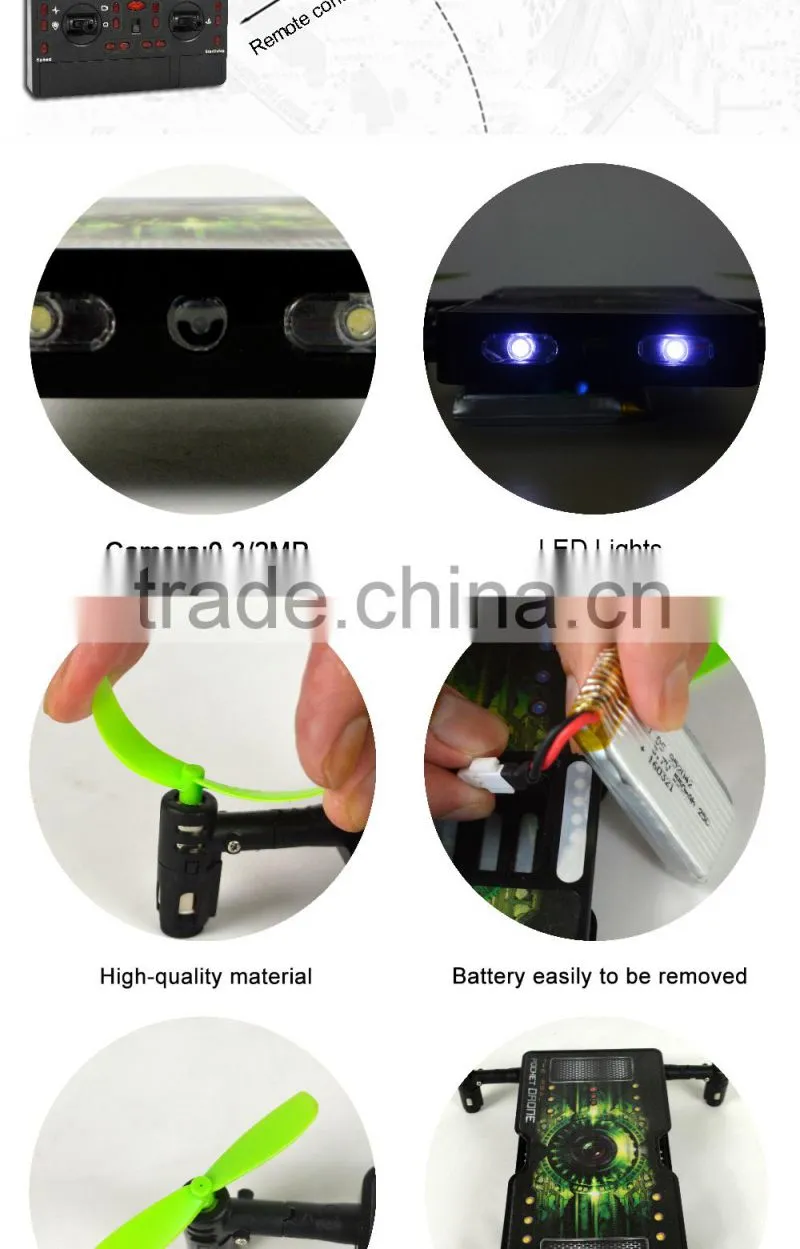 High speed deformable stunt 2.4G 4CH remote control drone rc quadrocopter with camera