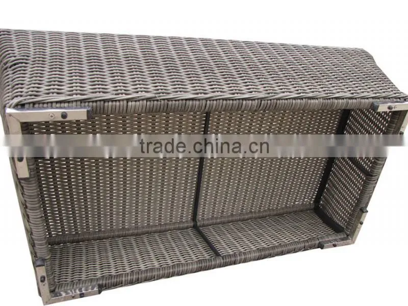 LOW PRICE ALUMINIUM THREE SEAT CHAIR FURNITURE RATTAN
