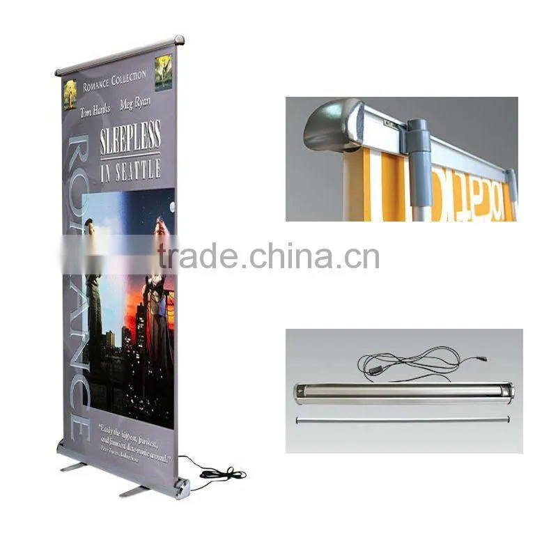 Motorized Roll Up Banner Stand,Retractable banner stand