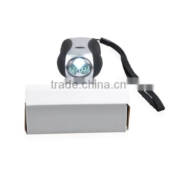 3 in 1 multifunction charger for phone 3 led dynamo hand crank flashlight