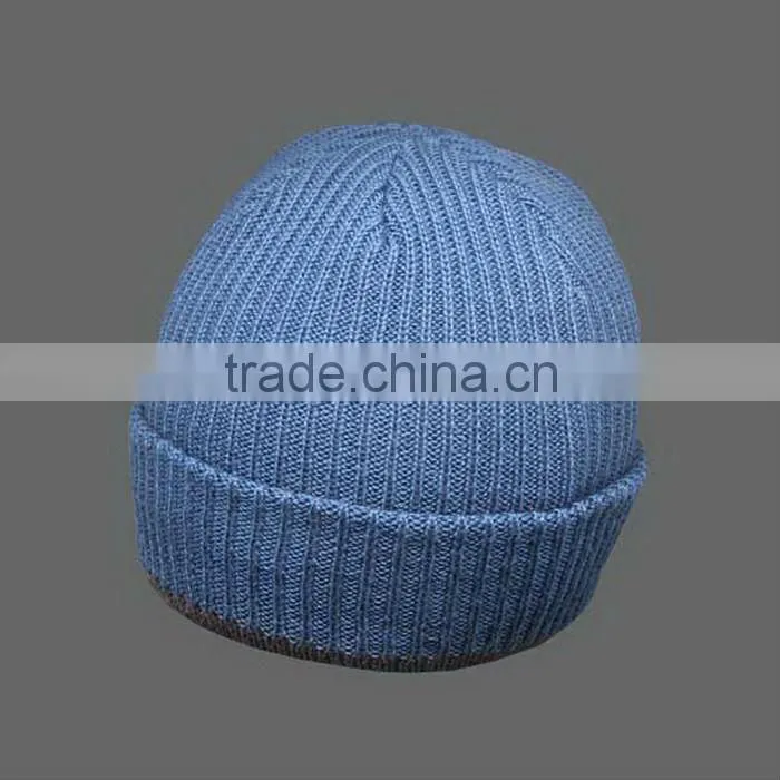 KNITTING HAT WITH CUFF