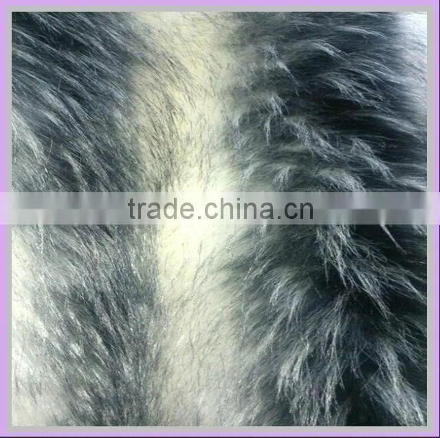 100% Acrylic High pile 90 mm faux fur fabric flame retardent rabbit fur fabric forlady fashion garment