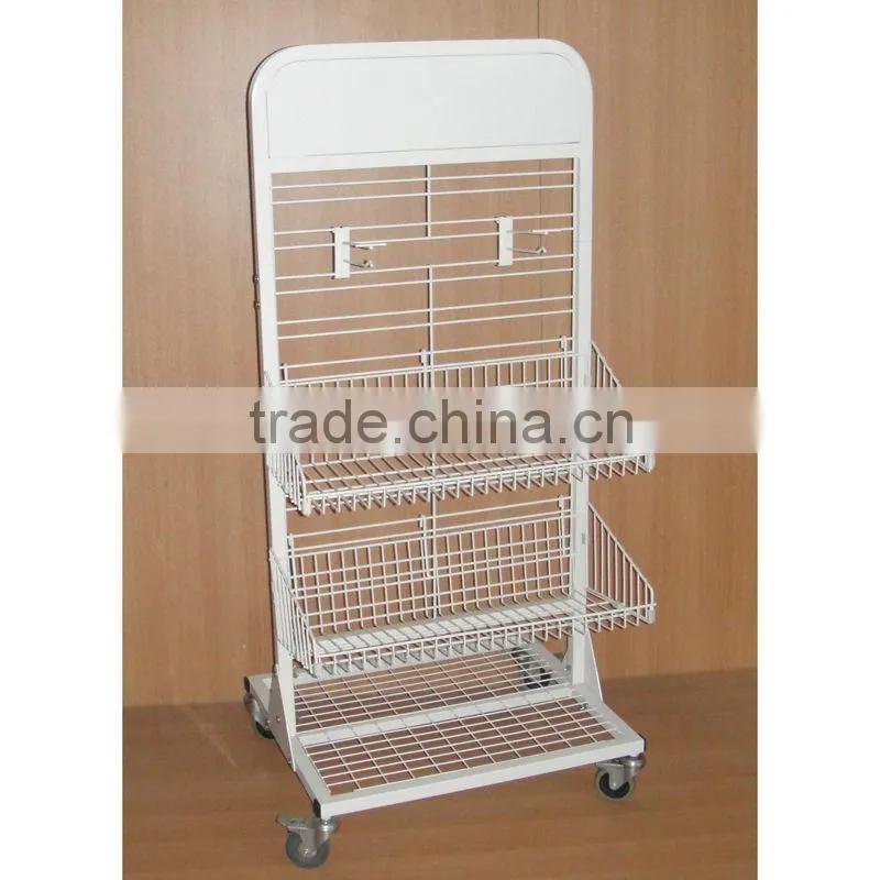 universal double sided metal rack stand