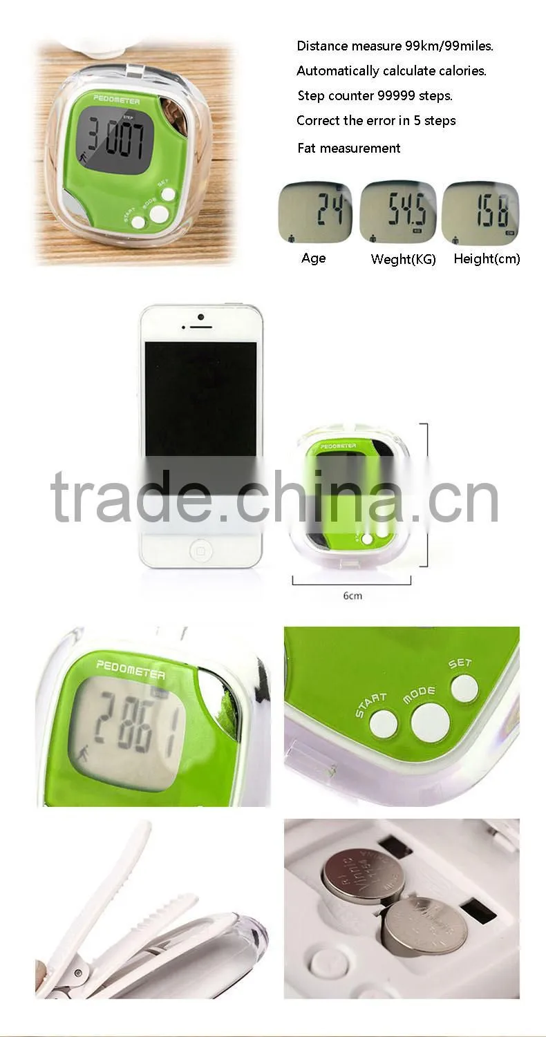 Multi-function Fat And Kaluri Measurement Pedometer
