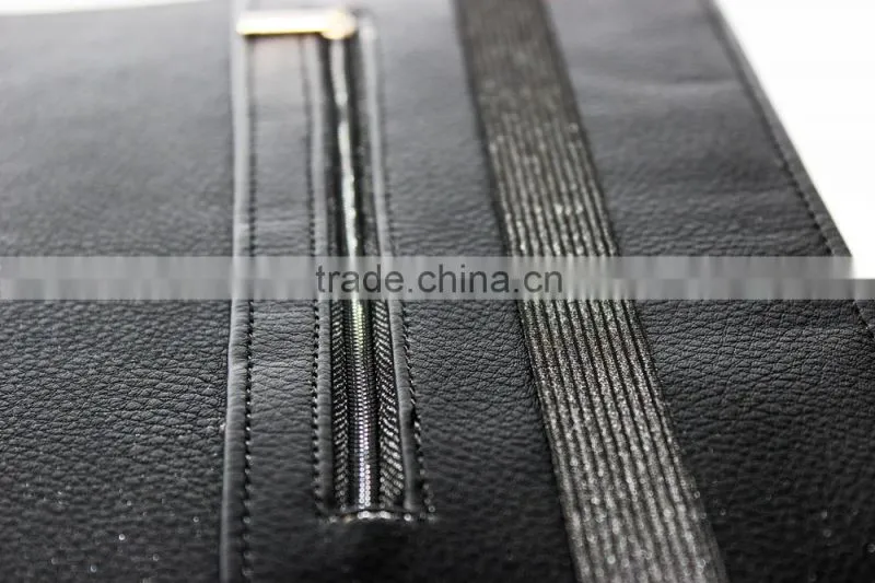 black soft card holder